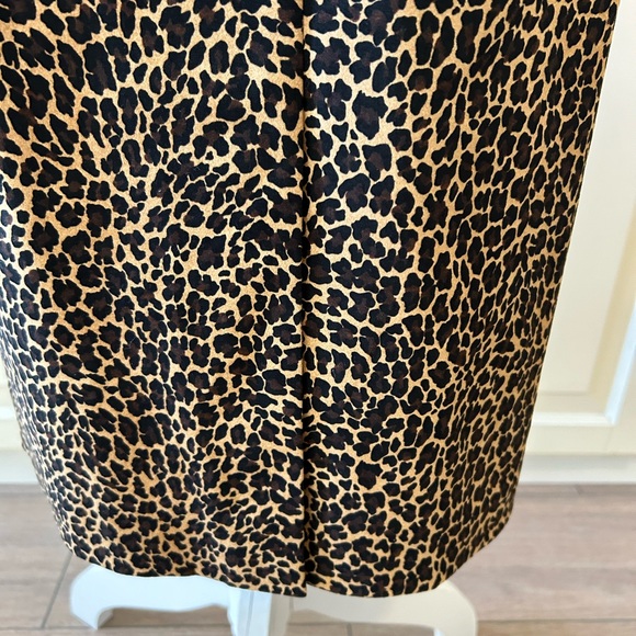 J. Crew Factory Leopard Sheath Dress size 4 - Picture 2 of 3